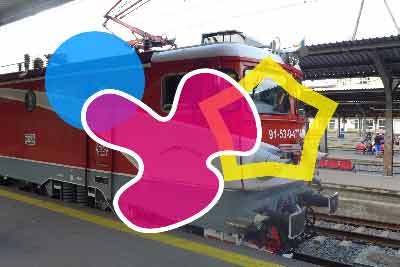 elektrobild farbige Formen